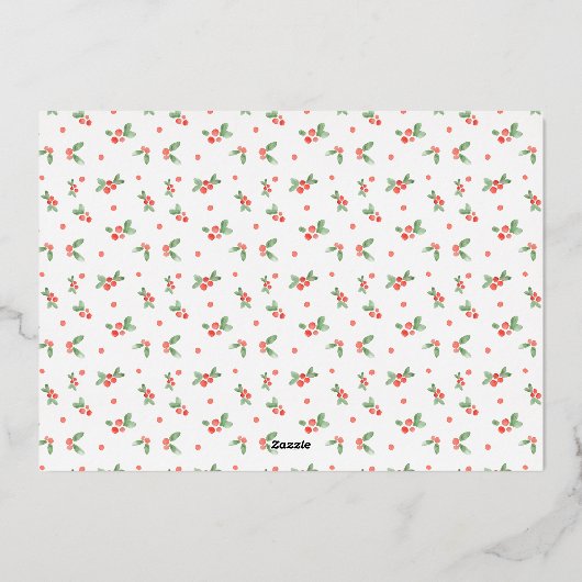 Moderne vrede op aarde Foto Folie Feestdagenkaart (Achterkant)