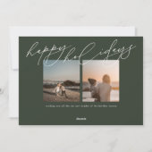 Moderne Vrede op Aarde Grote Foto Religieus Feestdagenkaart (Achterkant)