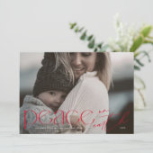 Moderne Vrede op Aarde Grote Foto Religieus Feestdagenkaart (Staand voorkant)