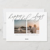 Moderne Vrede op Aarde Grote Religieuze Foto Feestdagenkaart (Achterkant)