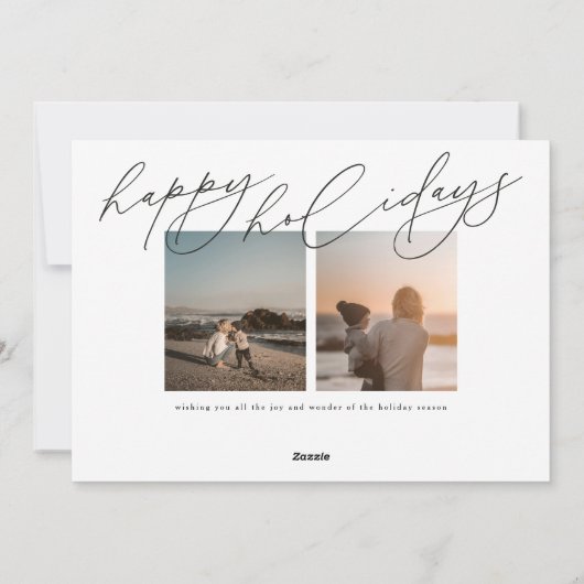 Moderne Vrede op Aarde Grote Religieuze Foto Feestdagenkaart (Achterkant)