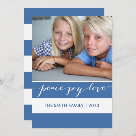 Moderne Vrede, Vreugde, Kaart | van de Foto van de (Voorkant / Achterkant)