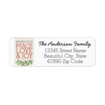 Moderne Vrede Vreugde Liefde Kerstmis Vakantie kra