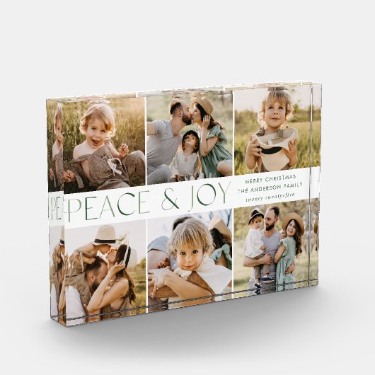 Moderne vredes- en feestdagen fotoblokken (Links)