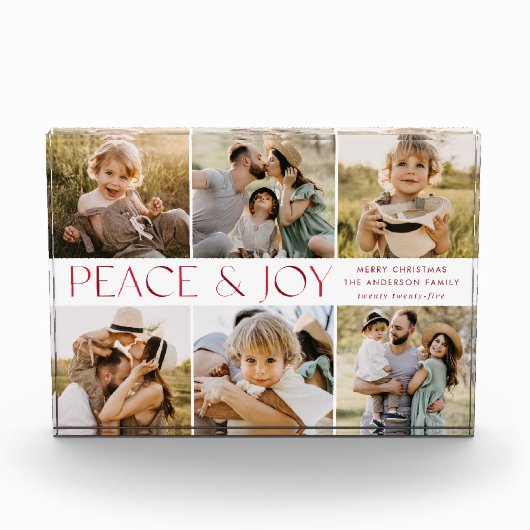 Moderne vredes- en feestdagen fotoblokken (Voorkant)