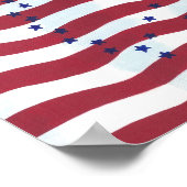Moderne Vredesbord Posters van USA Flag (Hoek)