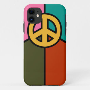 Moderne vredesbordontwerp, solide kleuren iPhone 11 hoesje