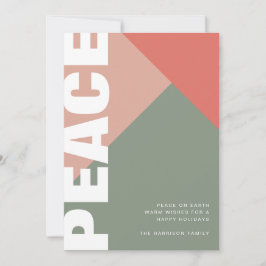 Moderne vredesfotocollage feestdagenkaart