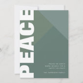 Moderne vredesfotocollage feestdagenkaart (Voorkant)