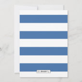 Moderne vredeskaart, Joy, Love Holiday | Blauw Feestdagenkaart (Achterkant)