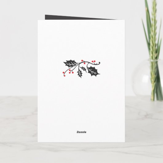 Moderne vredesliefde en aangepaste foto van famili kaart (Achterkant)