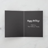 Moderne vredesliefde en aangepaste foto van famili kaart (Binnen)