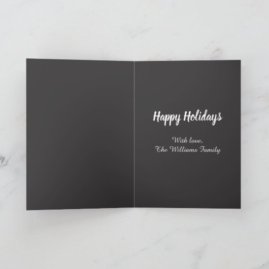 Moderne vredesliefde en aangepaste foto van famili kaart (Binnen)