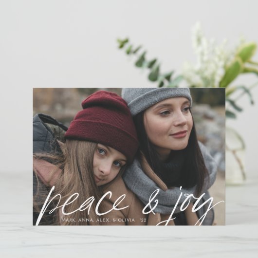 moderne vreugde- en feestkaart (Staand voorkant)