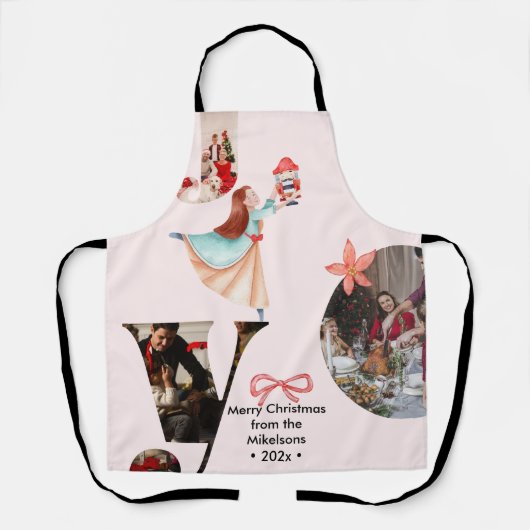 Moderne vreugde familie foto collage schort (Voorkant)