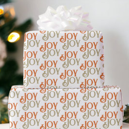 Moderne Vreugde Kerstmis Cadeaupapier