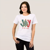 Moderne vreugde voor de christelijke kerstlied 'Jo Tri-Blend Shirt (Voorkant volledig)