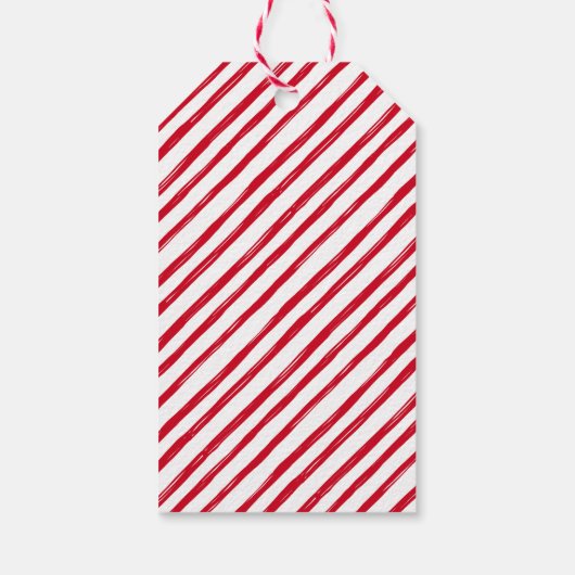 Moderne vreugdevolle typografie rode kerst foto cadeaulabel (Achterkant)