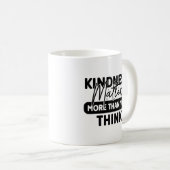 Moderne vriendelijkheid doet ertoe koffiemok (Voorkant rechts)