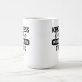 Moderne vriendelijkheid doet ertoe koffiemok (Center)