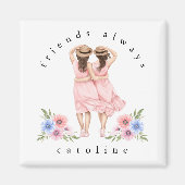 Moderne vrienden altijd Petten naam Magneet (Voorkant)