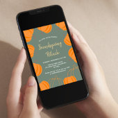 Moderne Vrienden geven Potluck Pumpkin salie Kaart