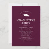 Moderne 'Vrienden' Graduation Party Photo Collage Kaart (Achterkant)