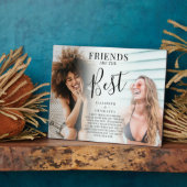 Moderne 'VRIENDEN zijn de beste foto-aandenken Fotoplaat (Zijkant)