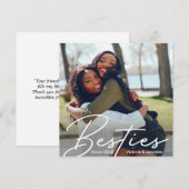 Moderne Vriendschap Foto Gift (Voorkant / Achterkant)