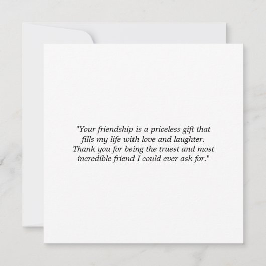 Moderne Vriendschap Foto Gift (Achterkant)