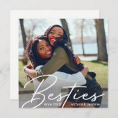 Moderne Vriendschap Foto Gift Bedankkaart (Voorkant / Achterkant)