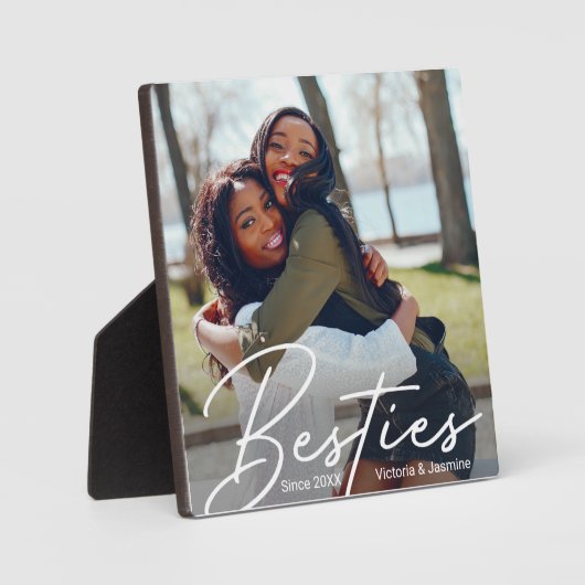 Moderne Vriendschap Foto Gift Fotoplaat (Voorkant)