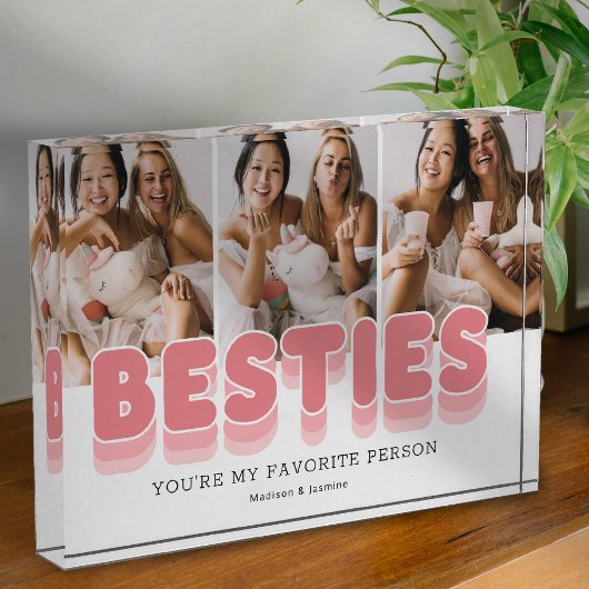 Moderne Vriendschap tussen Beste Vriendinnen Fotoblokken