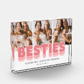 Moderne Vriendschap tussen Beste Vriendinnen Fotoblokken (Links)