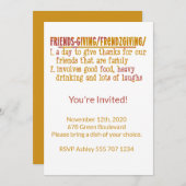 Moderne Vriendsgeven Uitnodigingen (Voorkant / Achterkant)