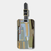 Moderne vrije expressie-schildering door Norman Wy Bagagelabel (Voorkant verticaal)