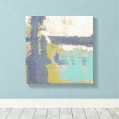 Moderne, vrije uitdrukking canvas afdruk (Insitu (Houten vloer))