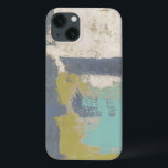 Moderne, vrije uitdrukking iPhone 13 hoesje<br><div class="desc">Dit moderne schilderij met vrije expressie werd gemaakt door Megan Meagher. De Paarse,  lichtblauwe en witte borstelslagen leggen over een achtergrond van lichtgroen. Haal vandaag nog een kopie van deze afdruk!</div>