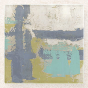 Moderne, vrije uitdrukking glazen onderzetter