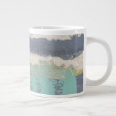 Moderne, vrije uitdrukking grote koffiekop (Rechts)