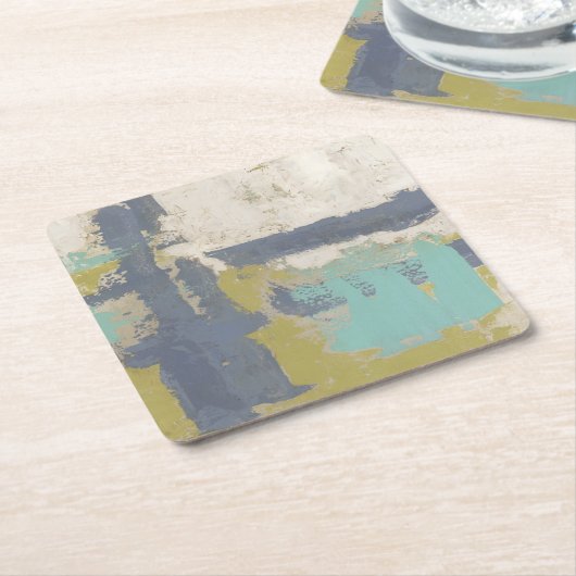 Moderne, vrije uitdrukking kartonnen onderzetters (Schuin)