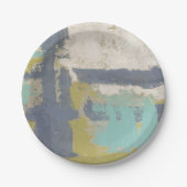 Moderne, vrije uitdrukking papieren bordje (Voorkant)