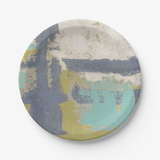 Moderne, vrije uitdrukking papieren bordje (Voorkant)