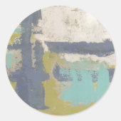 Moderne, vrije uitdrukking ronde sticker (Voorkant)