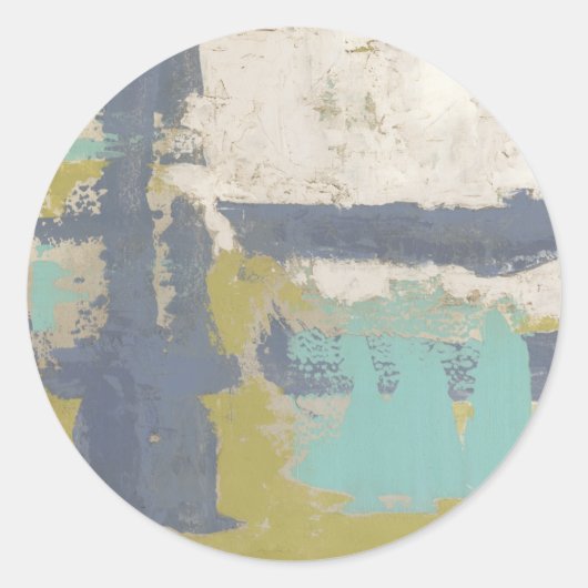 Moderne, vrije uitdrukking ronde sticker (Voorkant)