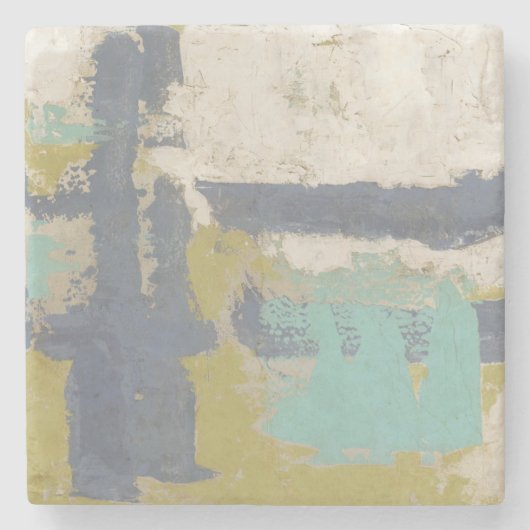 Moderne, vrije uitdrukking stenen onderzetter (Voorkant)