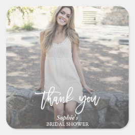 Moderne Vrijgezellenfeest Aangepaste foto voor han Vierkante Sticker