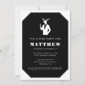 Moderne vrijgezellenfeest Black Cocktails Bruiloft Kaart (Voorkant)