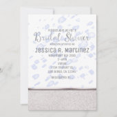 Moderne Vrijgezellenfeest Blue Rain Invitations Kaart (Voorkant)