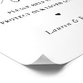 Moderne Vrijgezellenfeest Face Mask Sign Poster (Hoek)